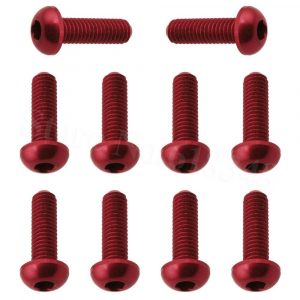 10pcs Colorful M3x10mm Hex Socket Screws Round Head Aluminum Anodized for FPV RC Drone Replacement Parts CNC