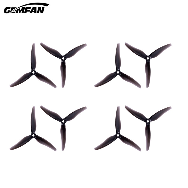 4 Pairs Gemfan Windacer 51433 5.1 Inch 3-Blade Freestyle M5 Hole Propeller for FPV Racing Drone Multicopter RC Parts Replacement